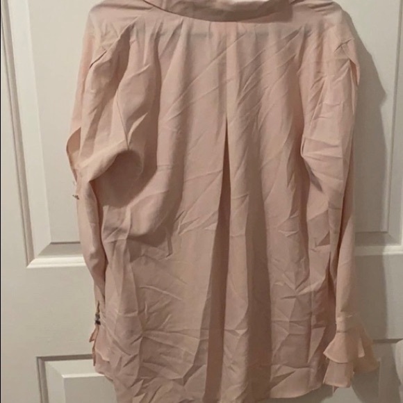 T Tahari Women Ruffled Sleeves Button-Down Blouse-NWT - Picture 4 of 4